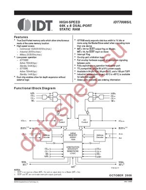 IDT7008L20PFGI datasheet  